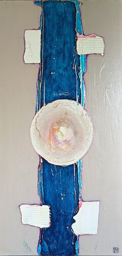 2010 - EAU by Laurence Hubswerlin Diradourian, Painting for Sale on Select