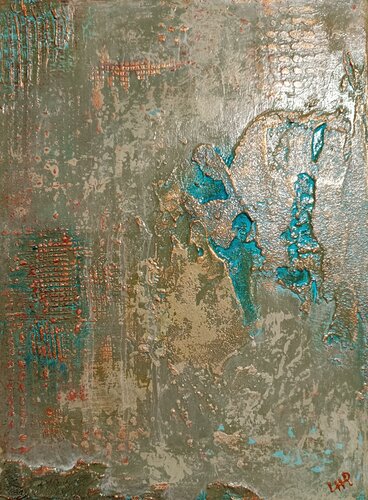 260101 - MINERAL FRAGMENTS by Laurence Hubswerlin Diradourian, Painting for Sale on Select