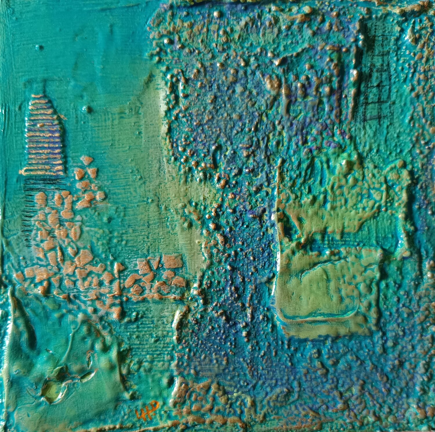 260406 - L'ESSAIM Laurence Hubswerlin Diradourian Original painting for sale