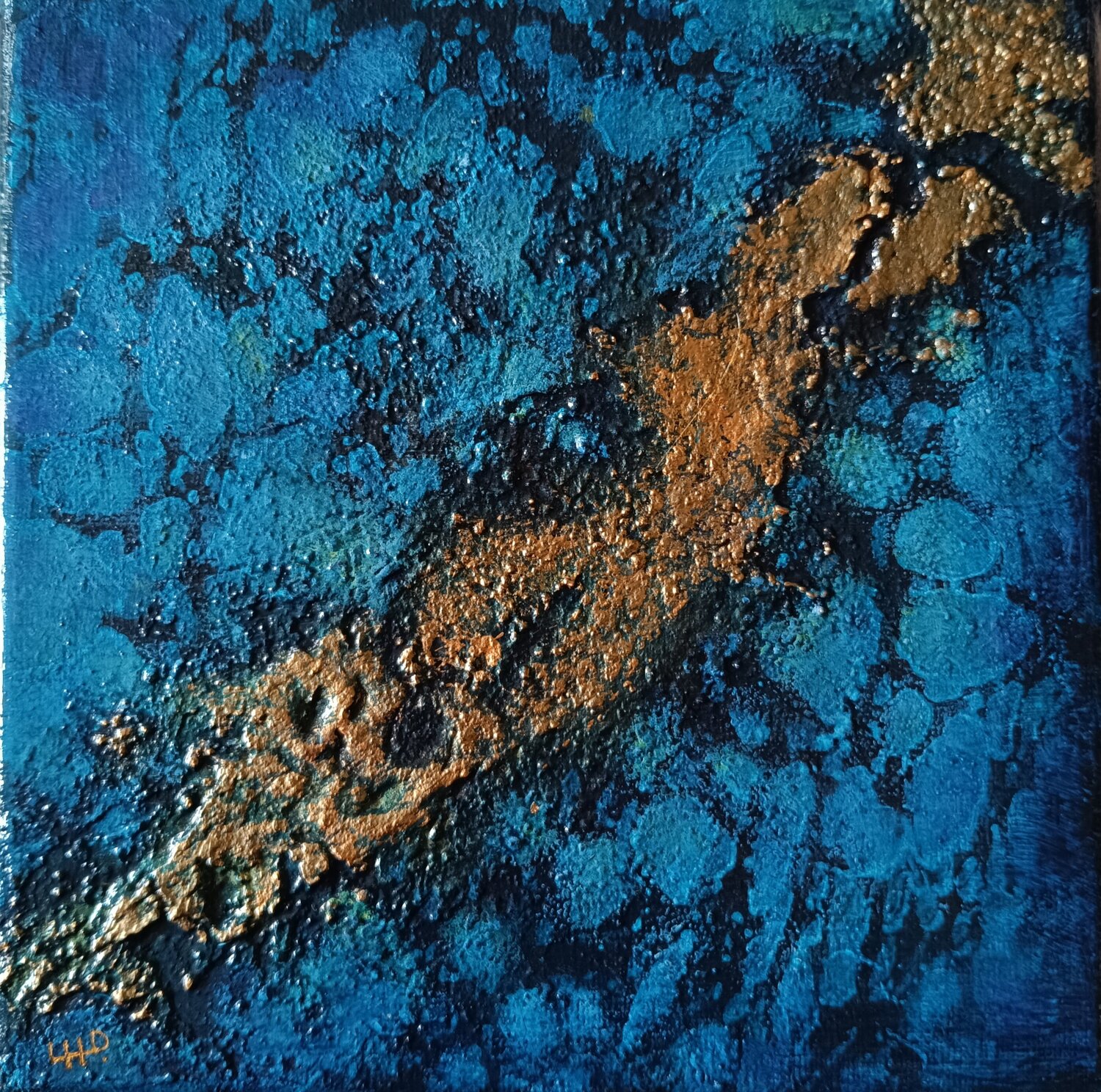 260409 - VOIE LACTEE Laurence Hubswerlin Diradourian Original painting for sale