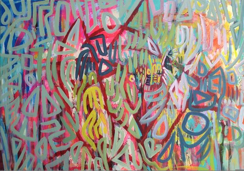 Fragmente des Werdens by Manuela Riedmann, Painting for Sale on Select
