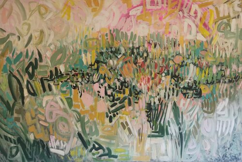 Blütenlicht by Manuela Riedmann, Painting for Sale on Select