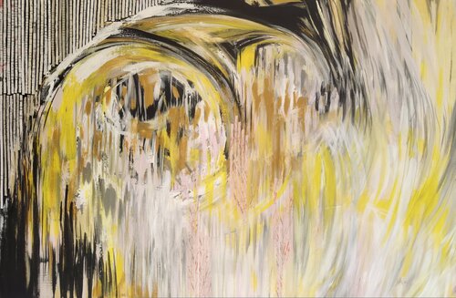 Zwischen Licht und Ewigkeit by Manuela Riedmann, Painting for Sale on Select