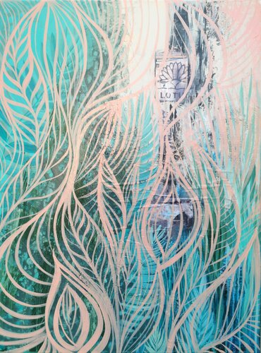 Verwobene Erinnerungen by Manuela Riedmann, Painting for Sale on Select
