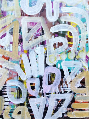 Was wirklich leuchtet by Manuela Riedmann, Painting for Sale on Select
