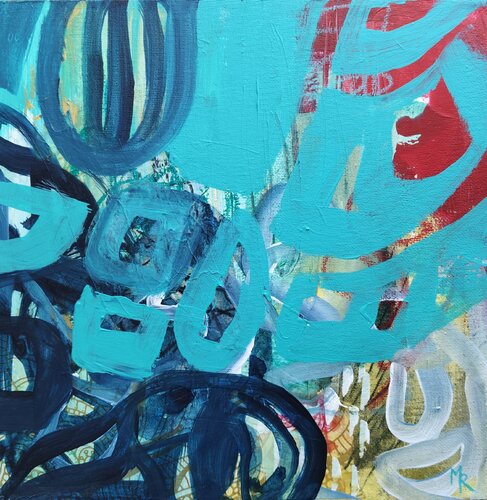Unter dem Blätterdach by Manuela Riedmann, Painting for Sale on Select