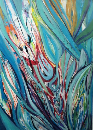 Sommerklang by Manuela Riedmann, Painting for Sale on Select