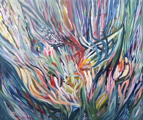 Verzweigung by Manuela Riedmann, Painting for Sale on Select