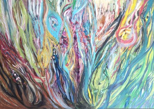 Nachklang des Sommers by Manuela Riedmann, Painting for Sale on Select