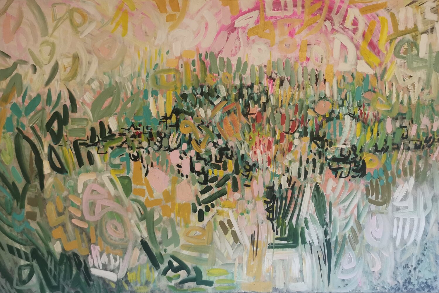 Blütenlicht Manuela Riedmann Original painting for sale