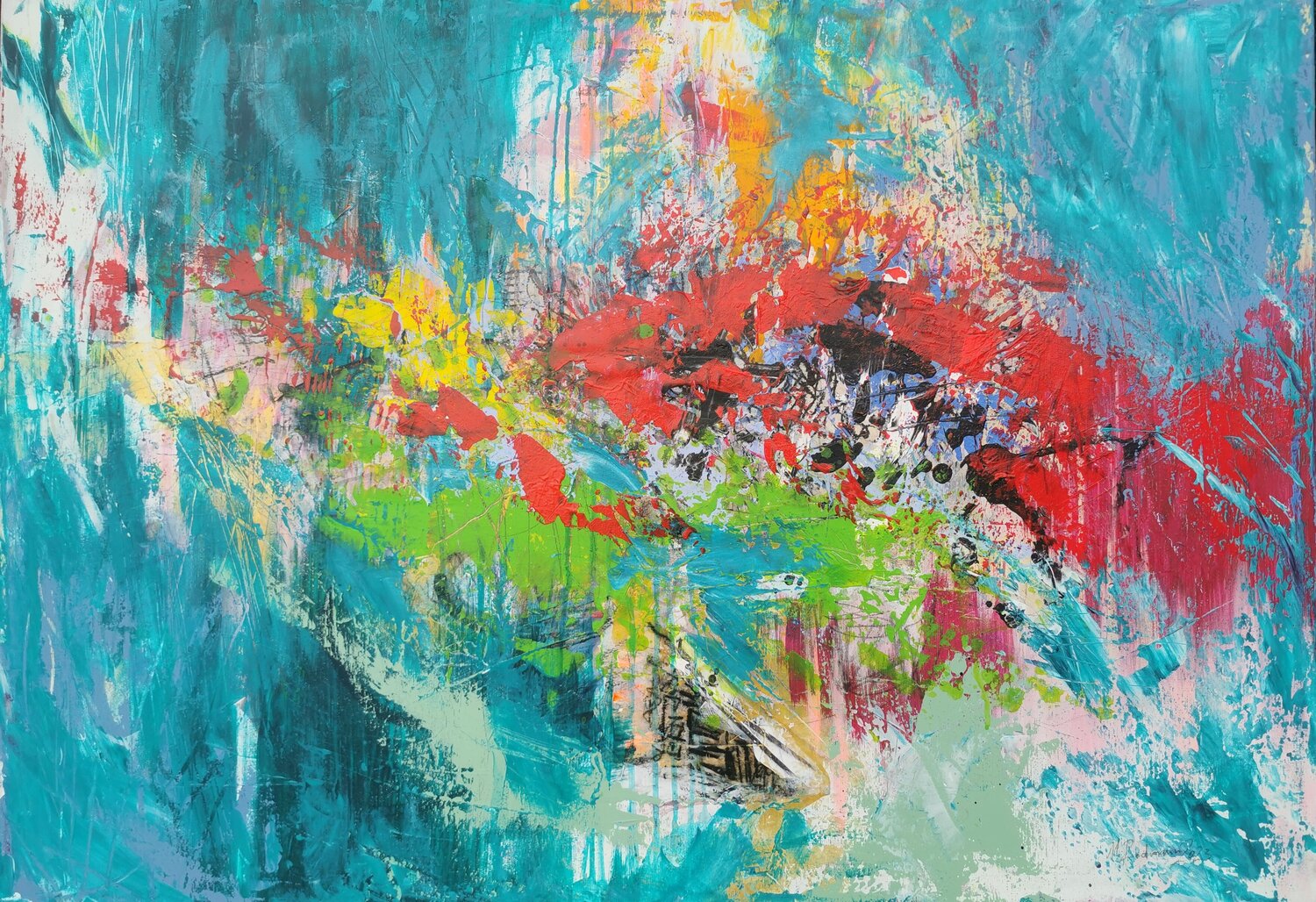 Nahklang Manuela Riedmann Original painting for sale