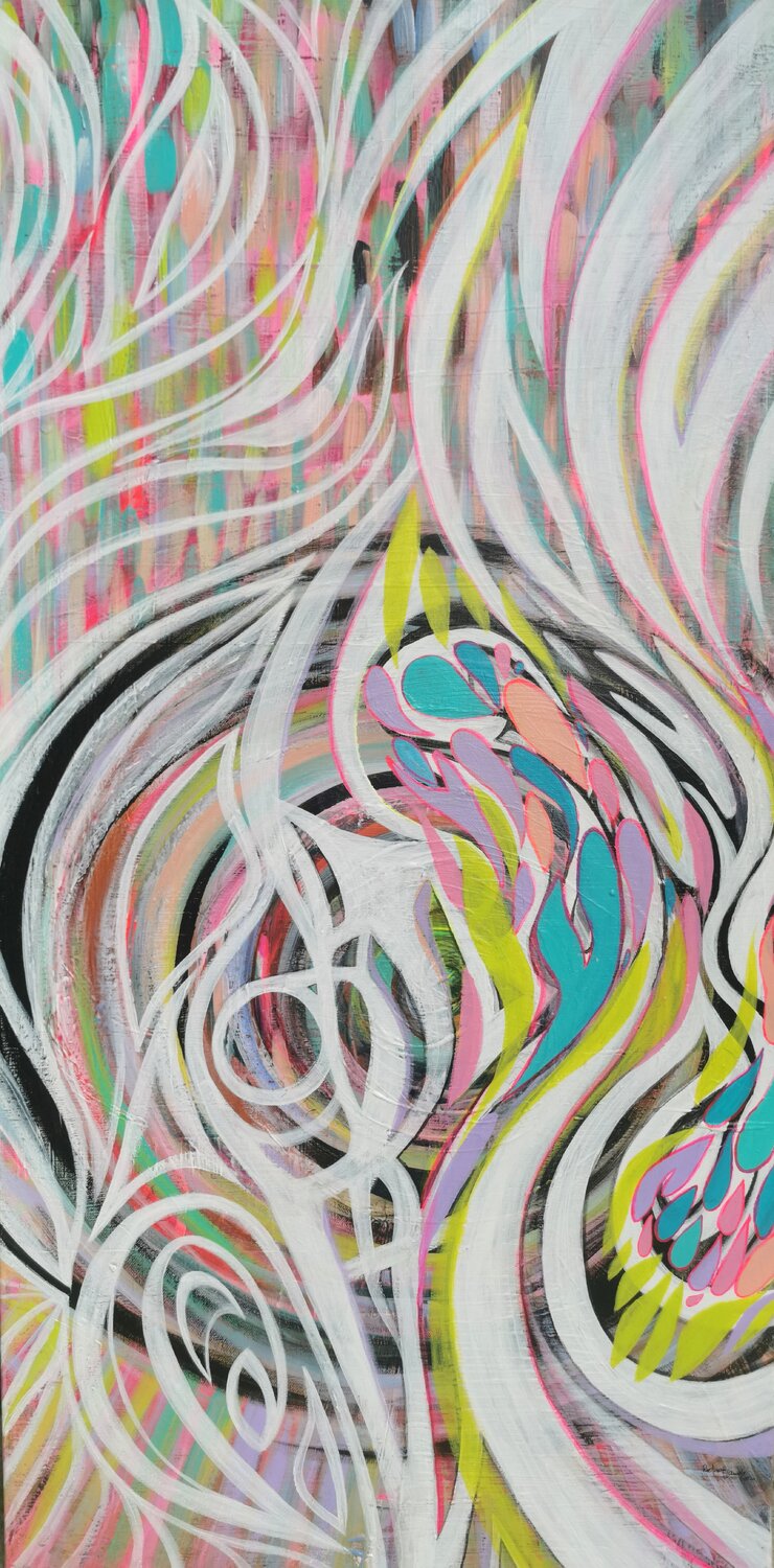 Echo der Farben Manuela Riedmann Original painting for sale
