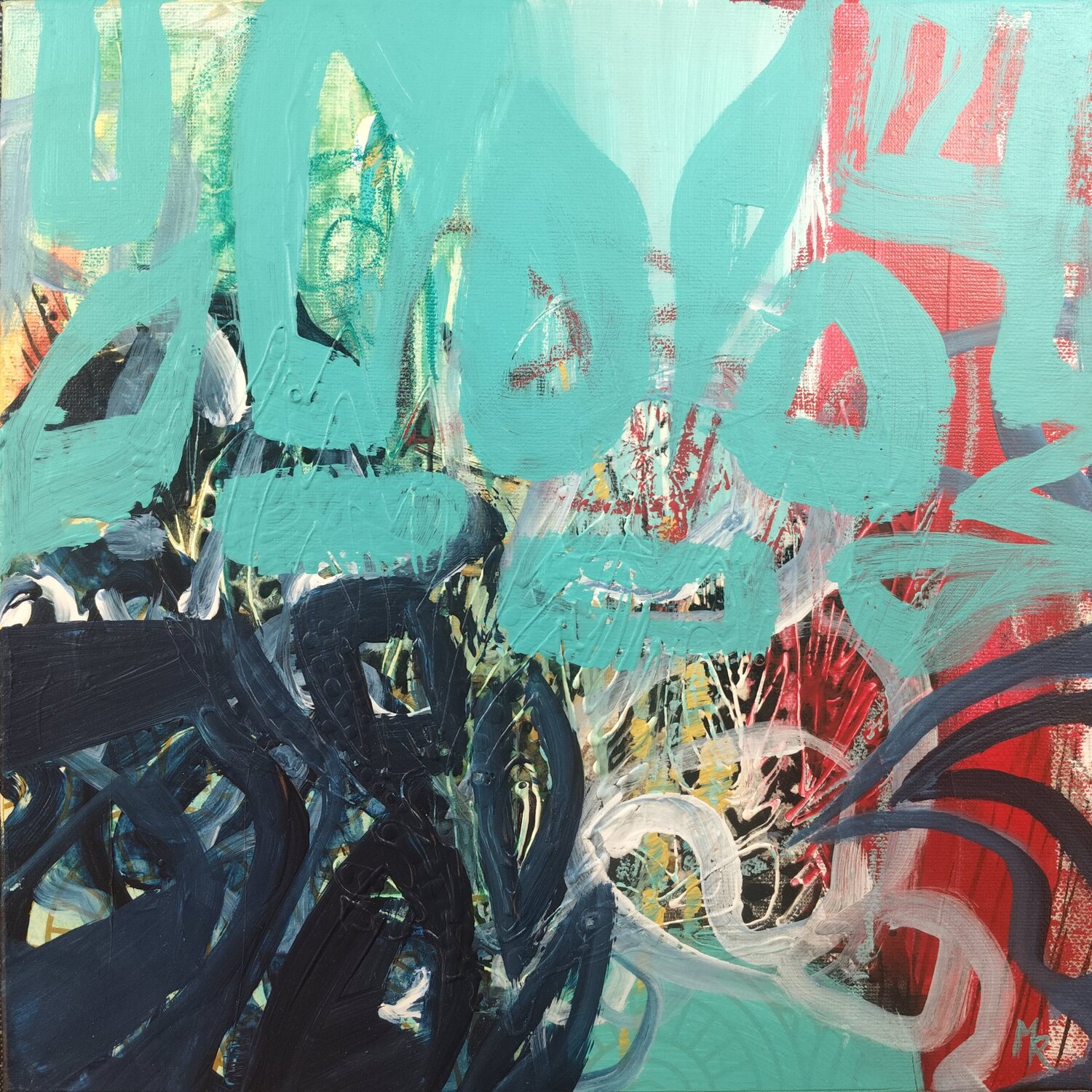Unterm Apfelbaum Manuela Riedmann Original painting for sale