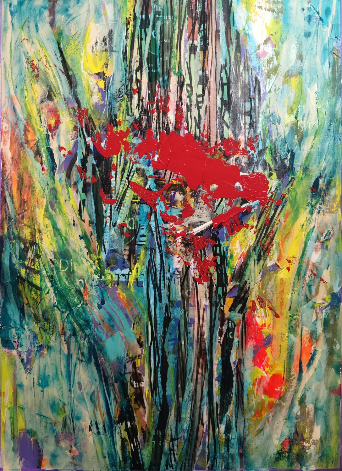 Bruch im Grünen Manuela Riedmann Original painting for sale