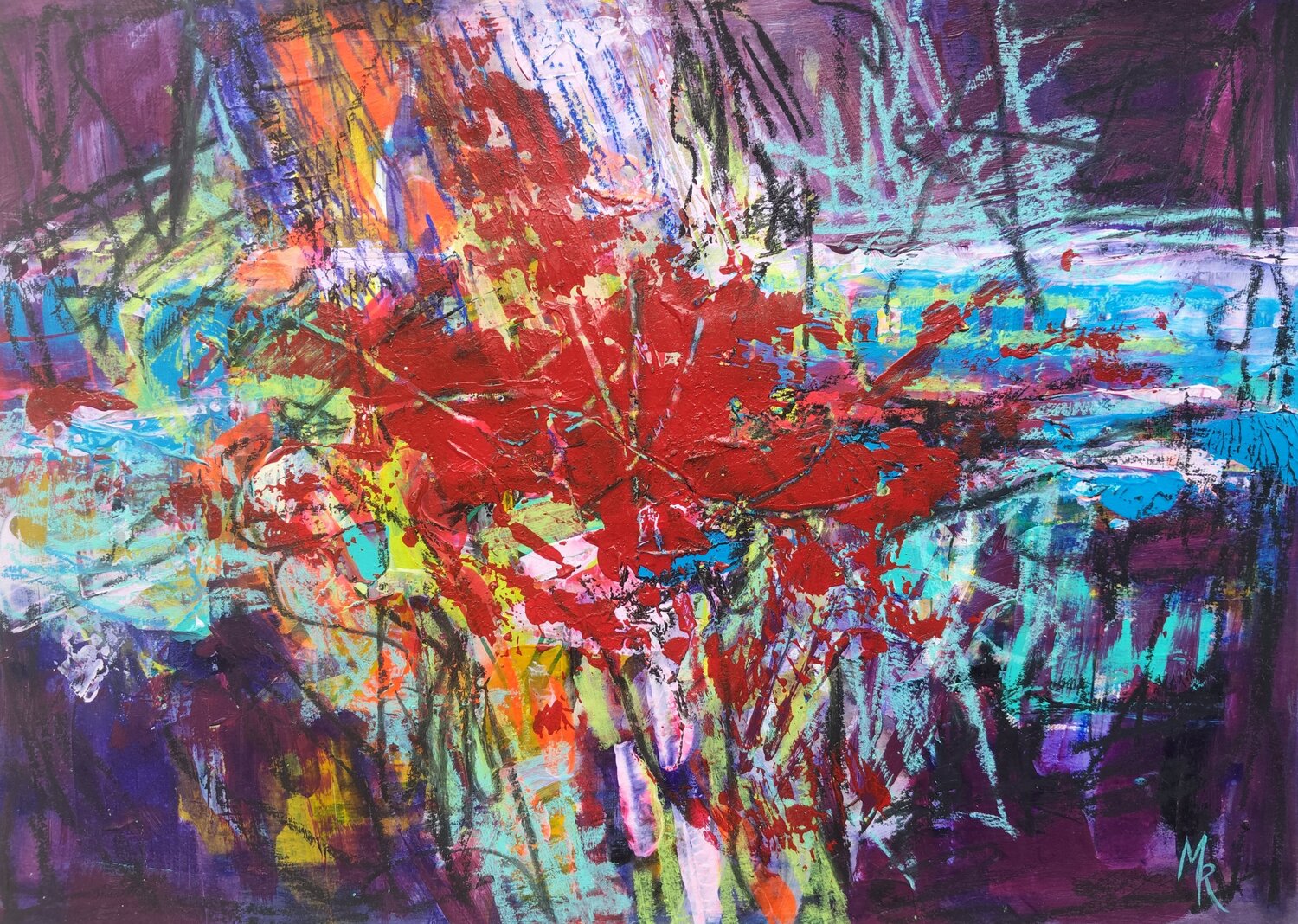 Impulsgeflecht Manuela Riedmann Original painting for sale