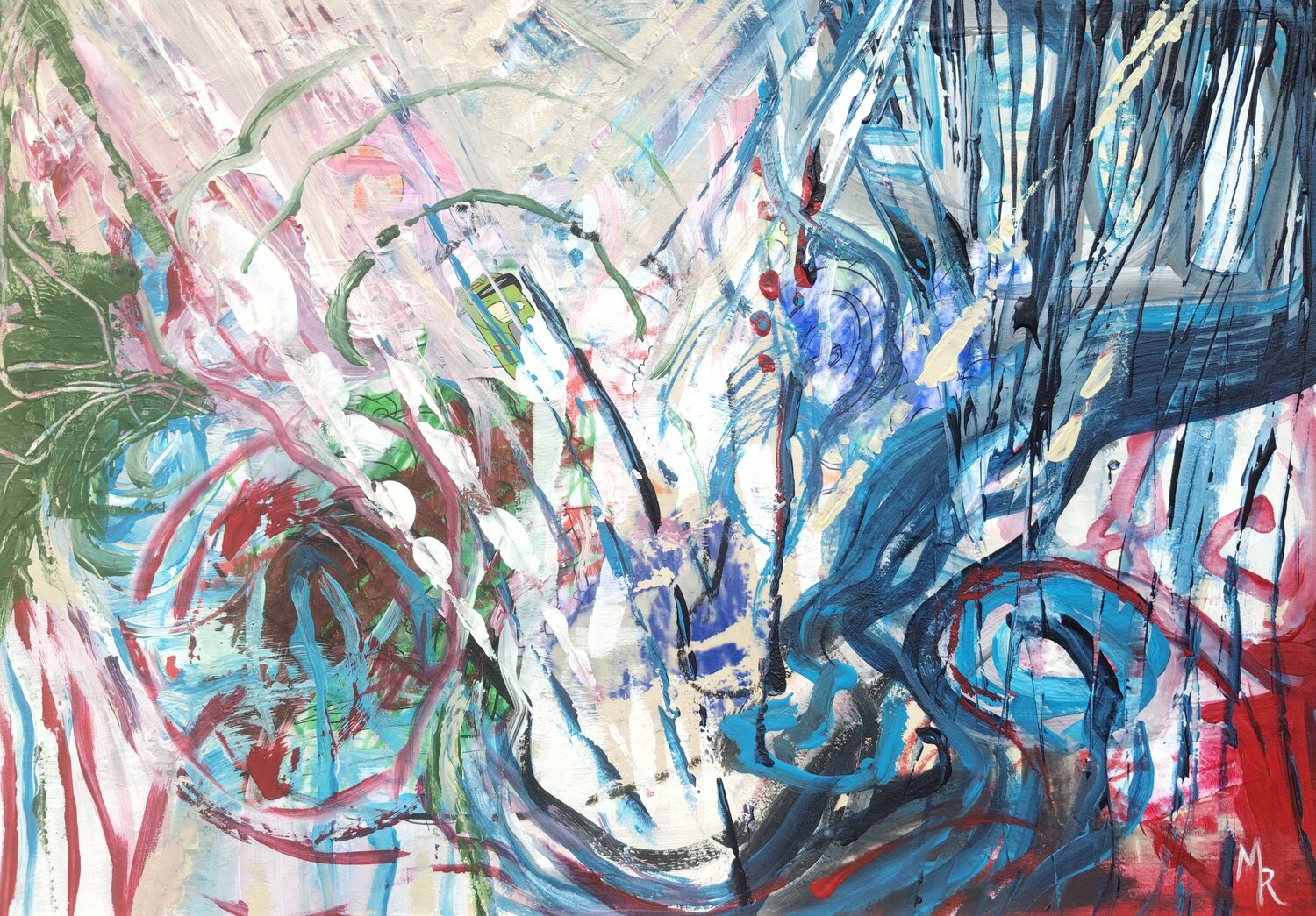 Fragmente des Kindseins Manuela Riedmann Original painting for sale