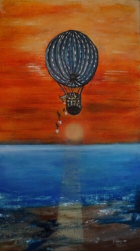 Drifting over the waters by Eva Lászlóné Wágner, Painting for Sale on Select