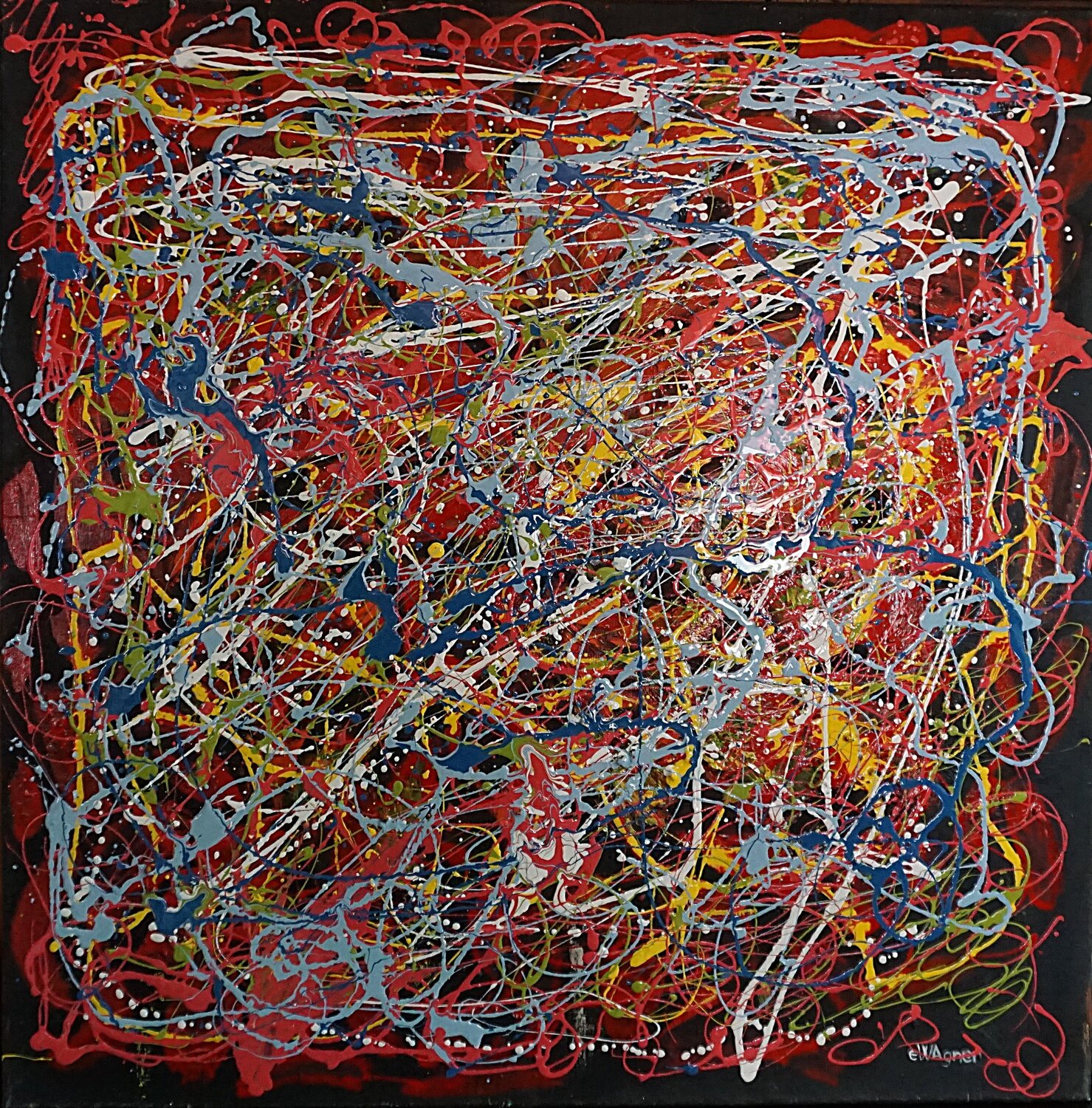 Summer buzz Eva Lászlóné Wágner Original painting for sale