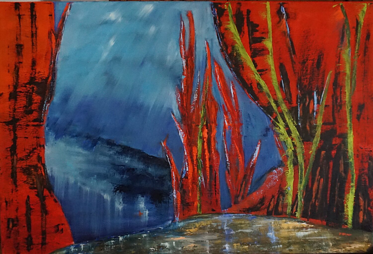 Echoes Eva Lászlóné Wágner Original painting for sale