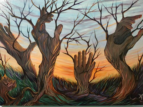 DOWN by Sarrés, Painting for Sale on Select