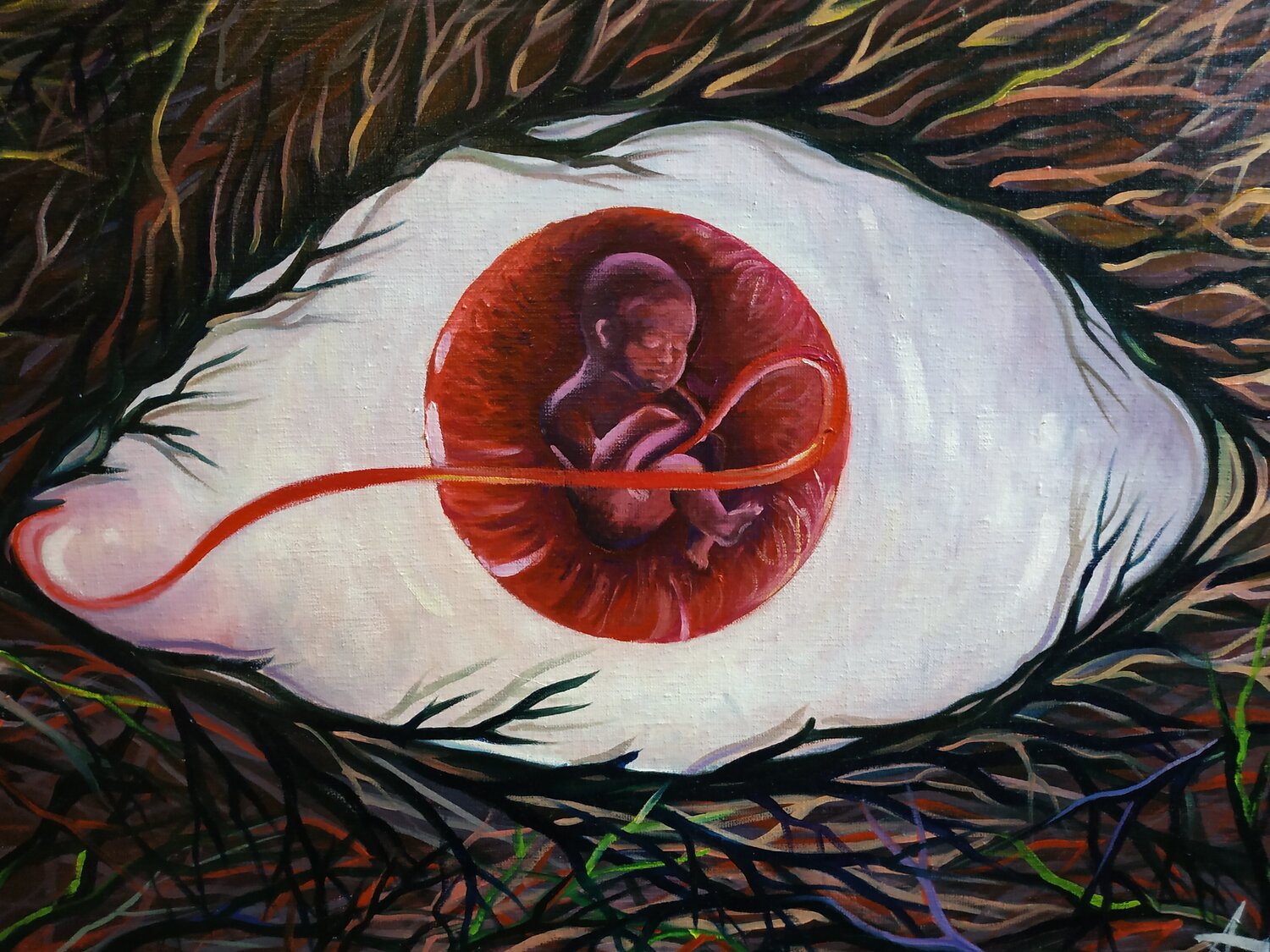 THE NEXT Sarrés Original painting for sale