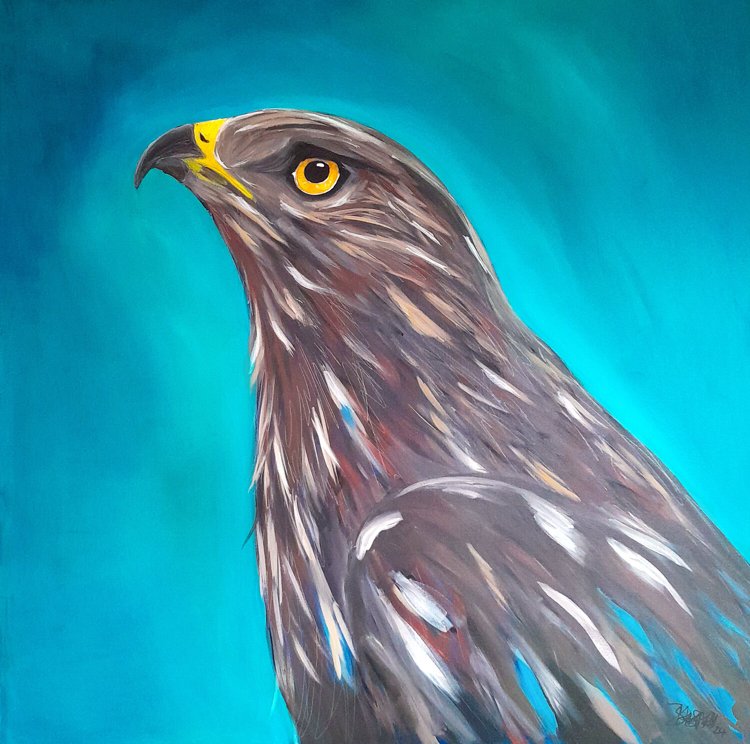 Fly my to the Moon Barbara Dräger Original painting for sale
