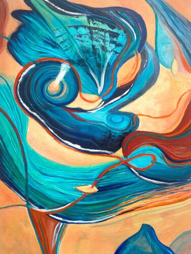Interlaced Loyalty by Györgyi Borjádi, Painting for Sale on Select