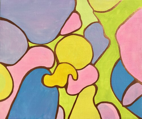 54. ORCHIDEA (GOLDEN) by Veera Zukova, Painting for Sale on Select