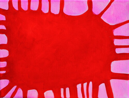 256. Red tiger jumping high by Veera Zukova, Painting for Sale on Select