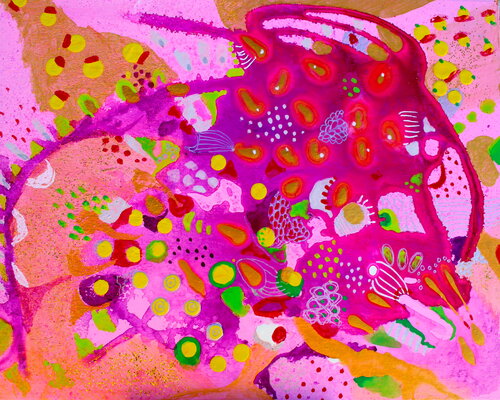 246. Magnificent underwater love flowing in endless time by Veera Zukova, Painting for Sale on Select