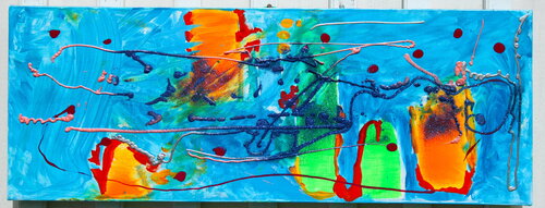 736. Sparkling Underwater Love by Veera Zukova, Painting for Sale on Select