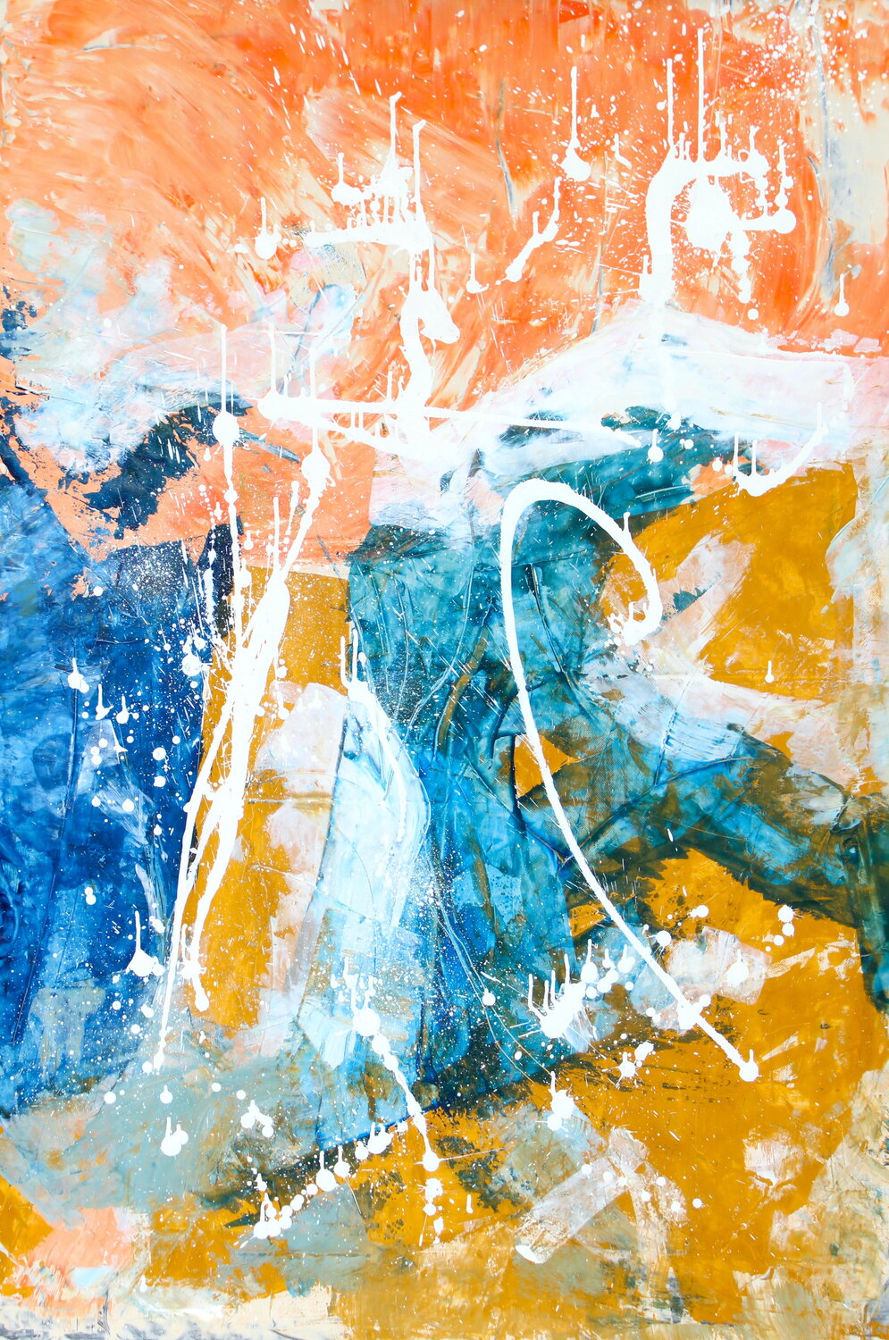 496. Crystal ice Veera Zukova Original painting for sale
