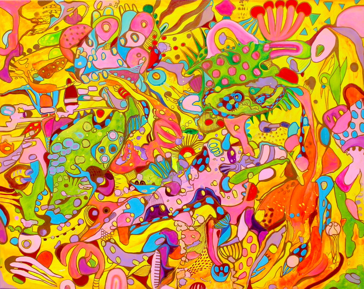 663. Radiant Reverie: Symphony of Colors Veera Zukova Original painting for sale
