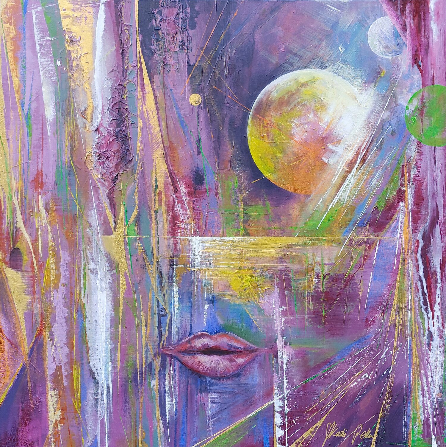 Awake or asleep Katri Pethman Original painting for sale