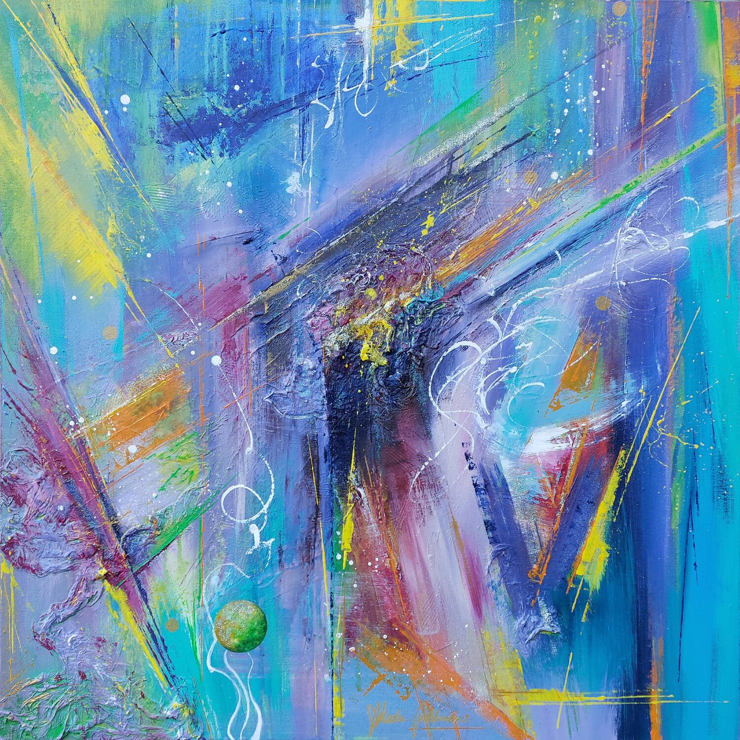 Let's Celebrate Katri Pethman Original painting for sale