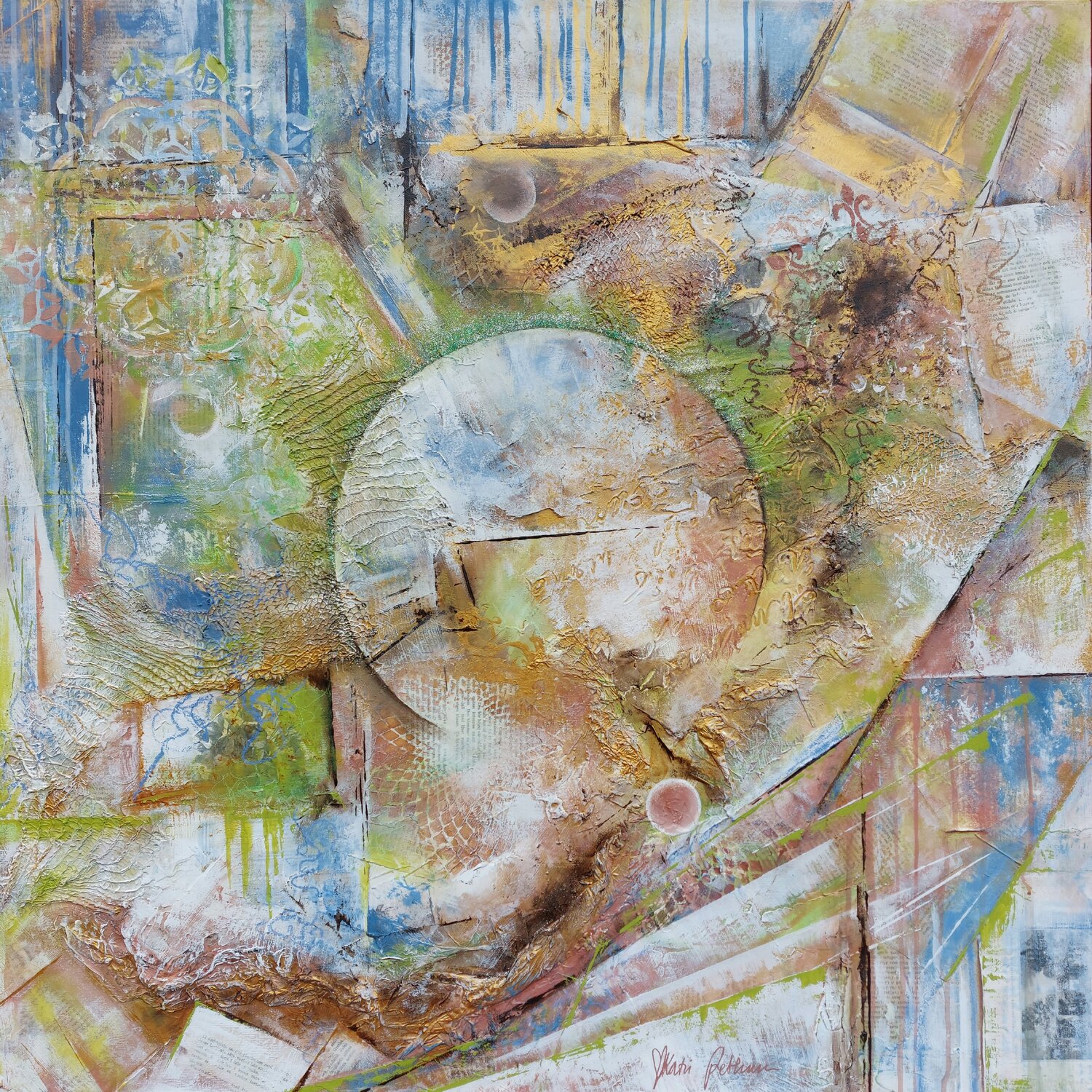 Layers of life Katri Pethman Original painting for sale