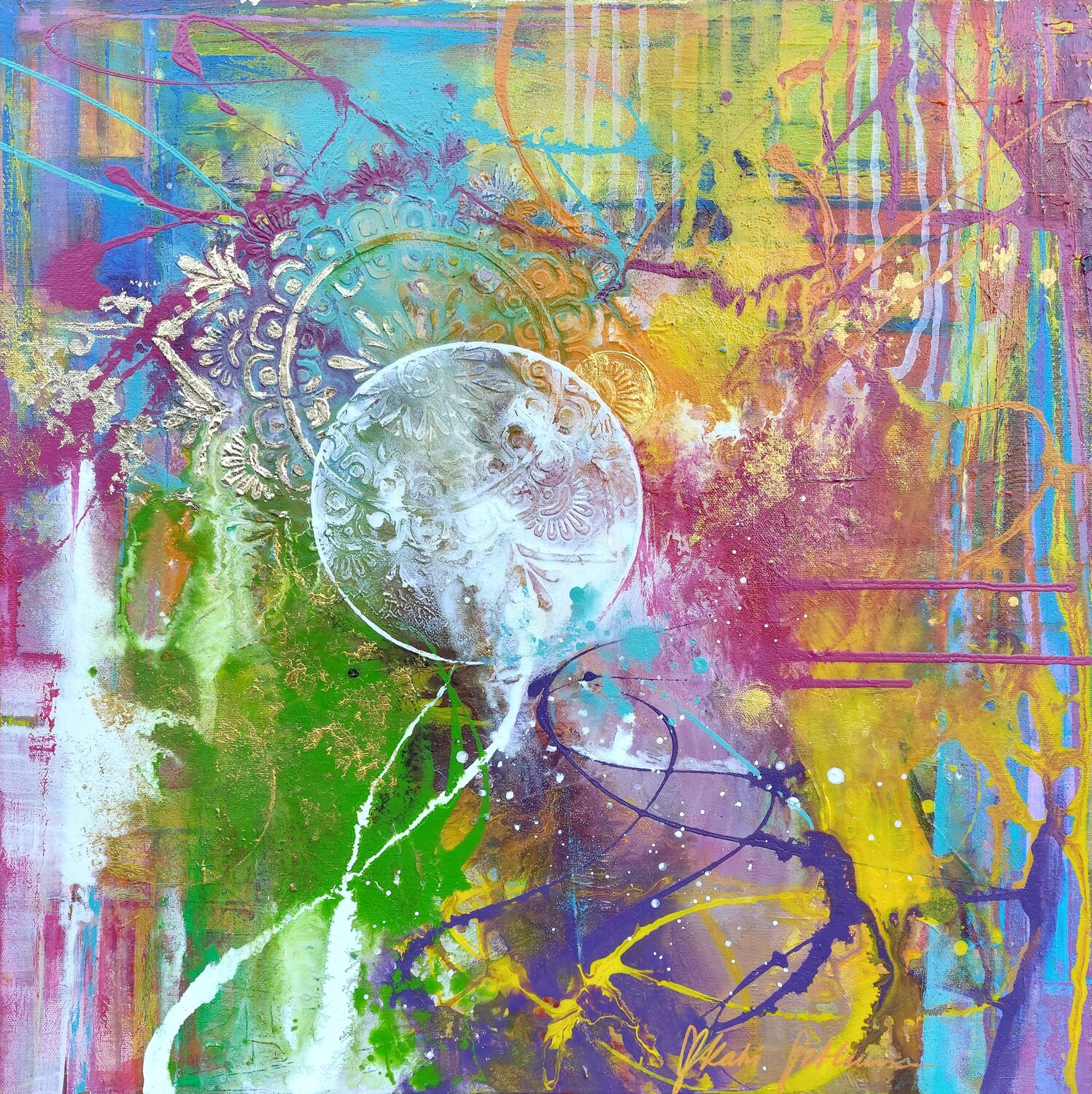 Between worlds Katri Pethman Originalgemälde zu verkaufen