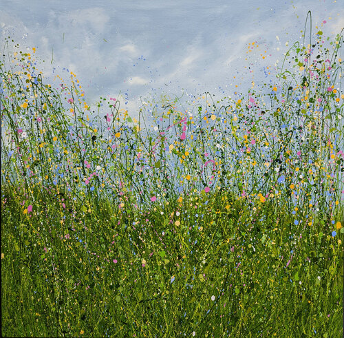 Whispering Wild Meadows by Lucy Moore, Painting for Sale on Select
