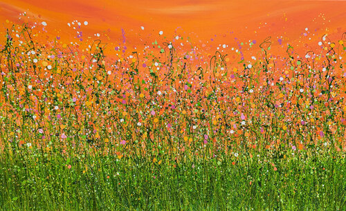 Tangerine Summer Dreaming by Lucy Moore, Painting for Sale on Select