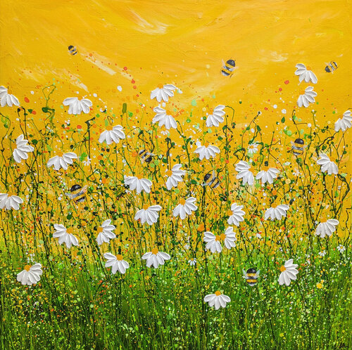 Bee utiful Sunny Dawn #3 by Lucy Moore, Painting for Sale on Select