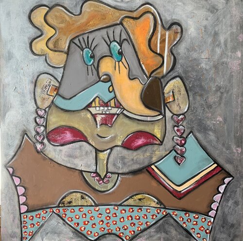 Lady Hearths by Kosara Stankova, Painting for Sale on Select