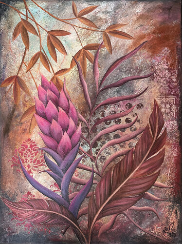 Magie des glühenden Blattzaubers by Nicole Filsinger, Painting for Sale on Select
