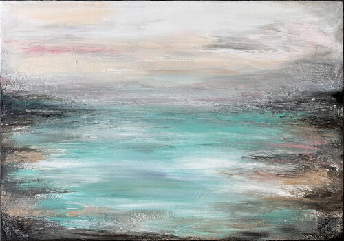 MEERweh Sanfte Weite No01 by Nicole Filsinger, Painting for Sale on Select