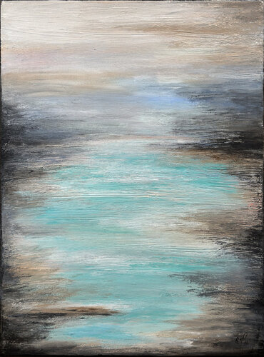 MEERweh Sanfte Weite No02 klein by Nicole Filsinger, Painting for Sale on Select