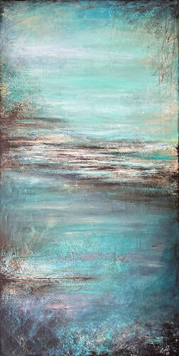 Flimmernder Horizont by Nicole Filsinger, Painting for Sale on Select