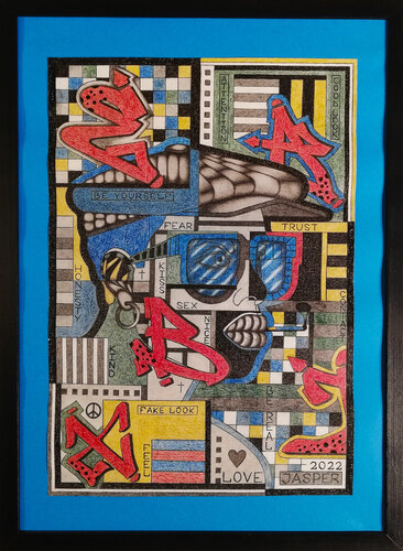 Fake Look II by Jasper Borup, Painting for Sale on Select