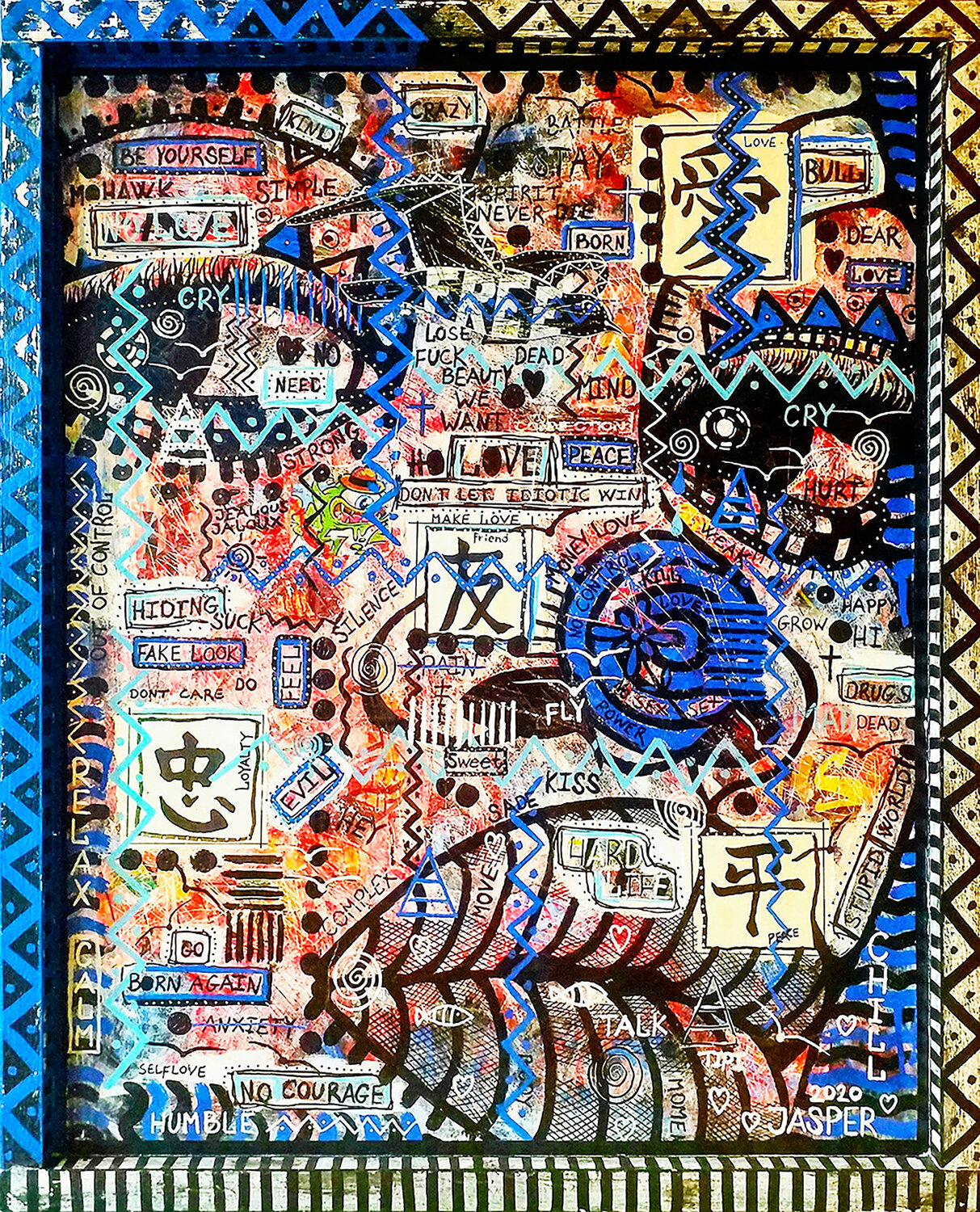 Anxiety Jasper Borup Original painting for sale