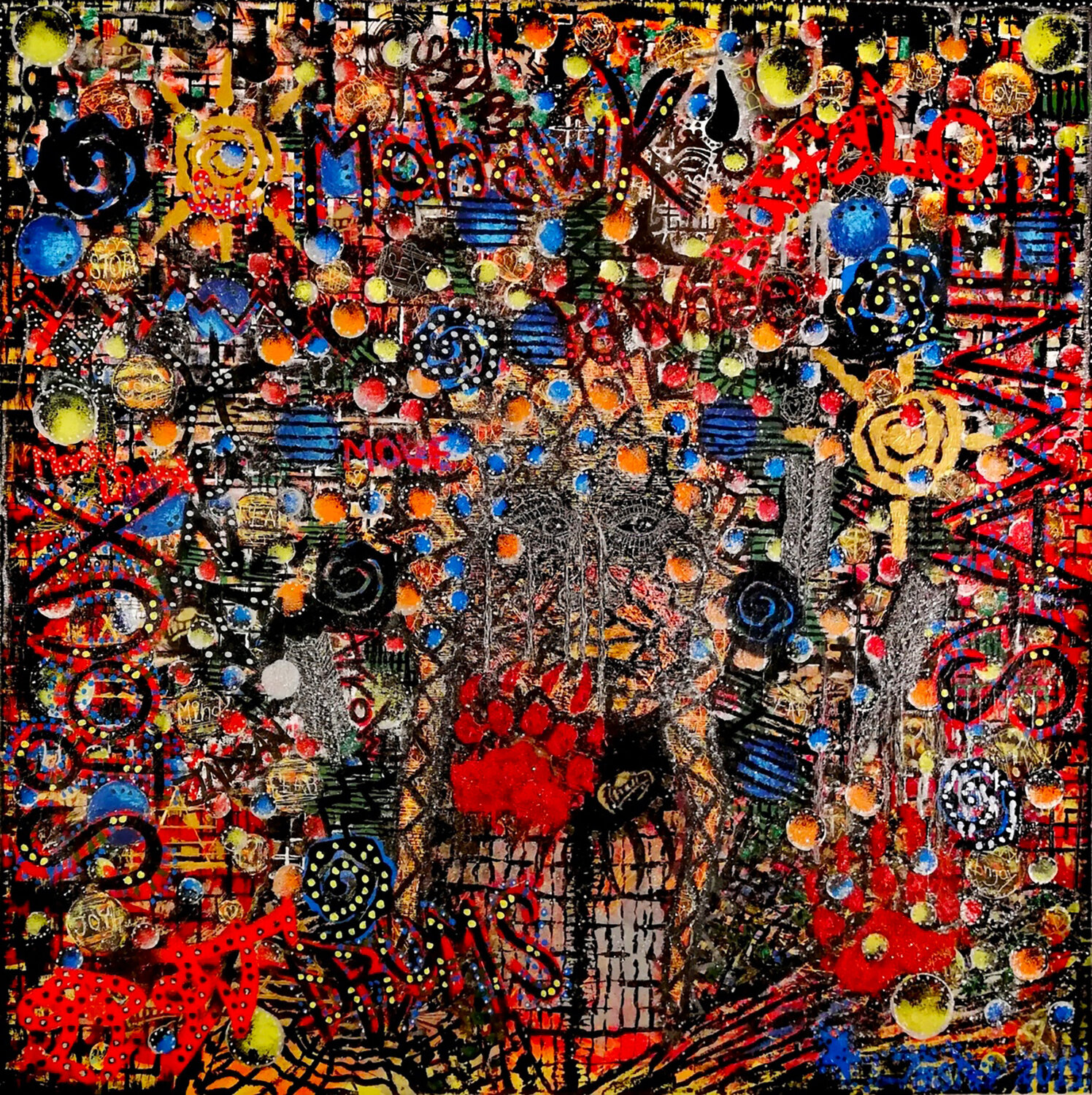 Lost Indian Tribes. Jasper Borup Original painting for sale