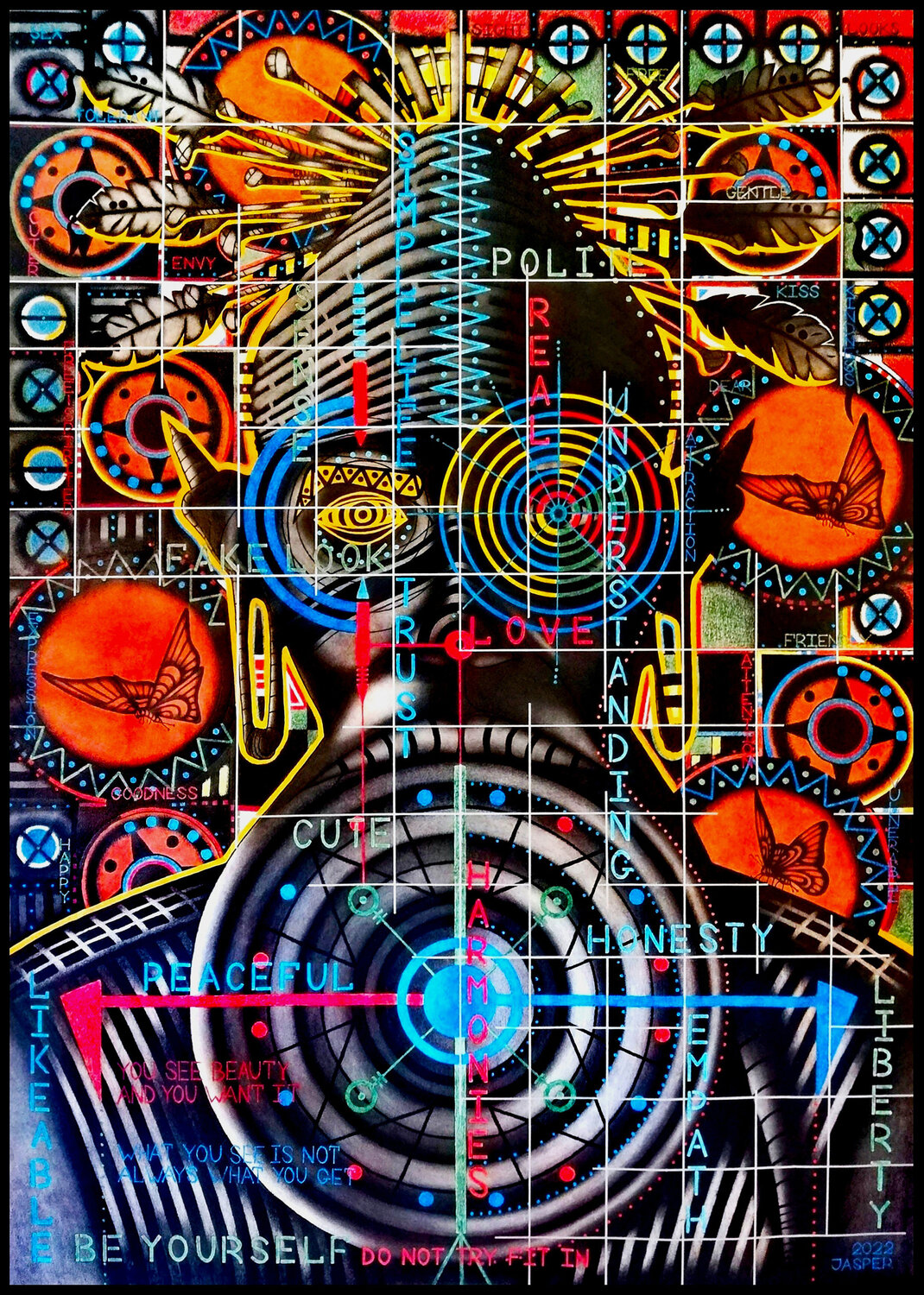 Look And Be Yourself Jasper Borup Original painting for sale
