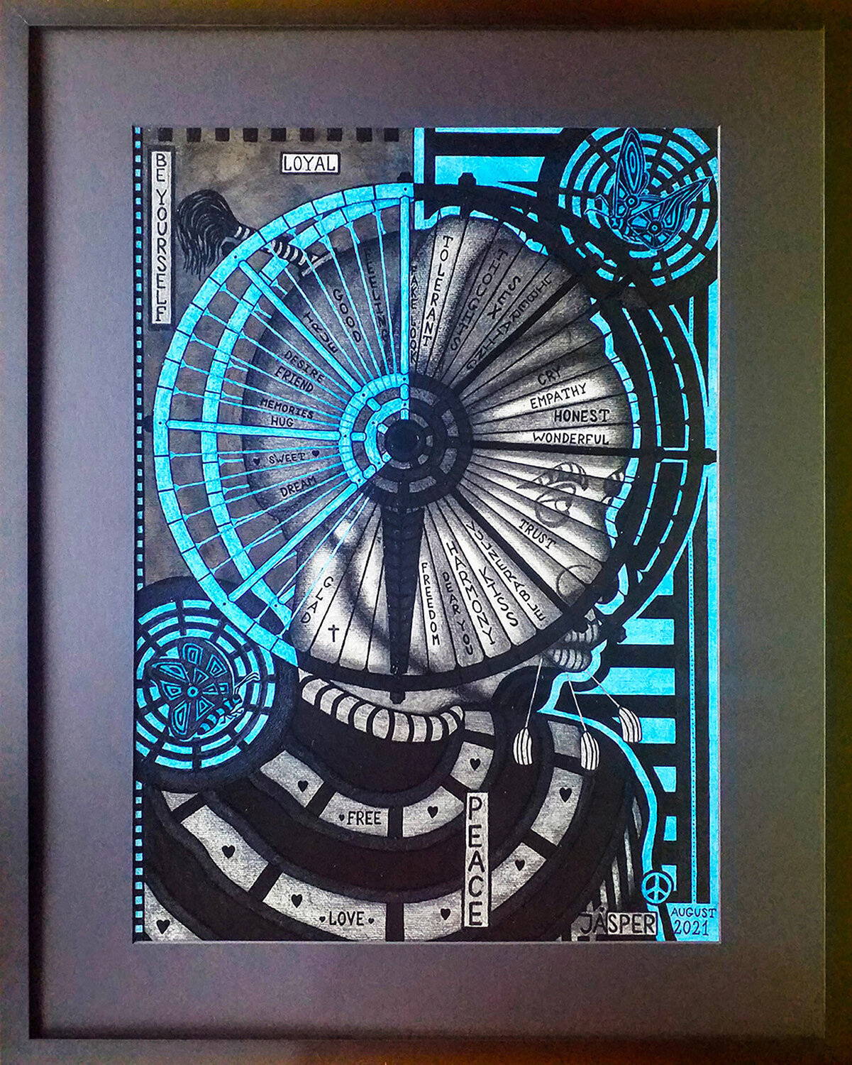 Be Yourself from Your Birth to Your Death. Jasper Borup Original painting for sale